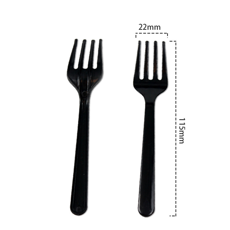 Disposable Plastic Cutlery PS 115mm Mini Fork for Cake Party Supply