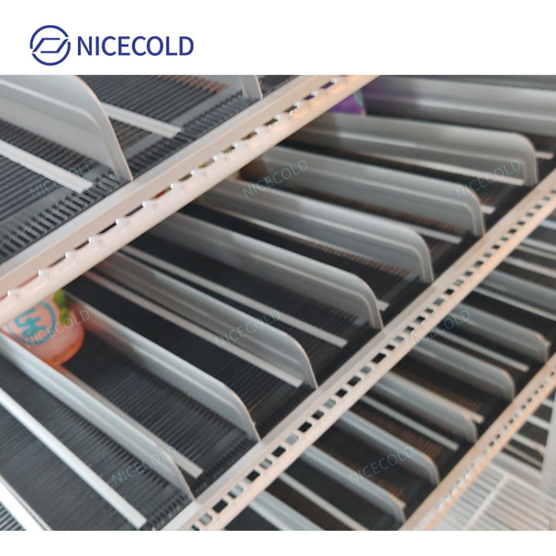 Gravity Flow Beverage Cooler Racks for Supermarkets and Warehouses