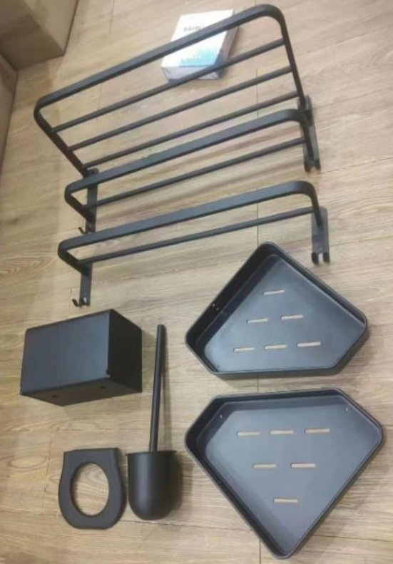 Wholesale Kitchen Bath Faucet Accessory Tower Rack Set 5 Piece Bathroom Fixture