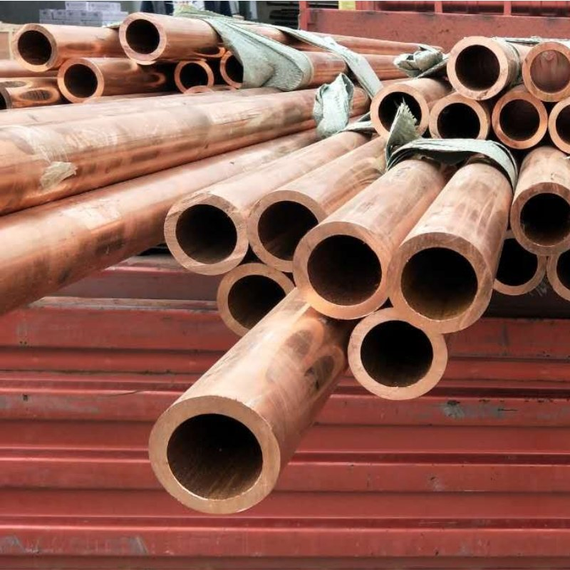 ASTM Red Seamless T2 Rod/Coil Water Copper Tube 1/4 Inch Straight Copper Pipe for Air Conditioner Heat Pipe Fittings
