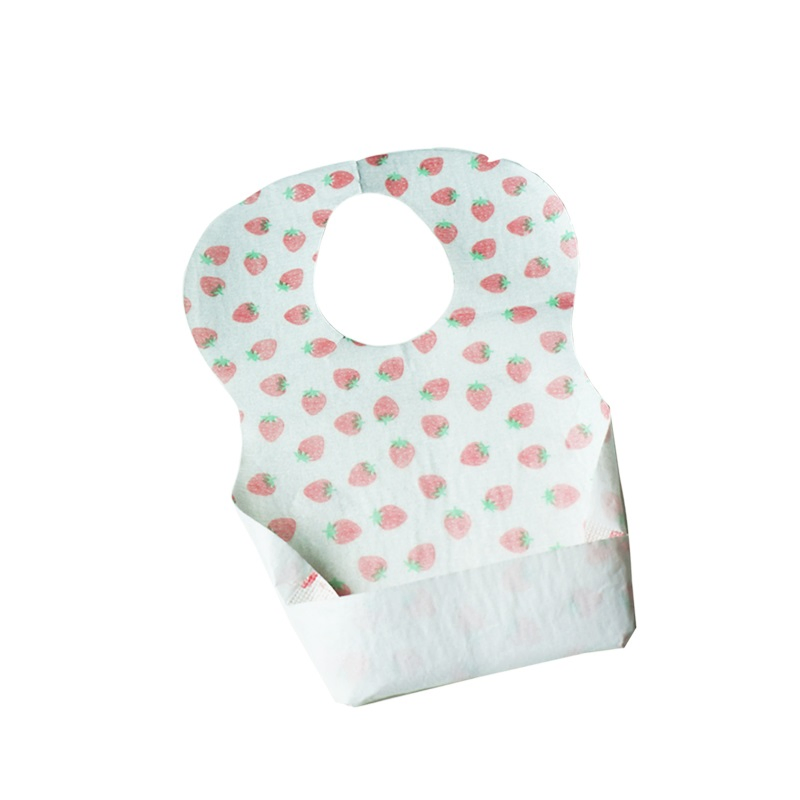 Waterproof Baby Bibs Non-Woven Fabric Travel Disposable Bibs