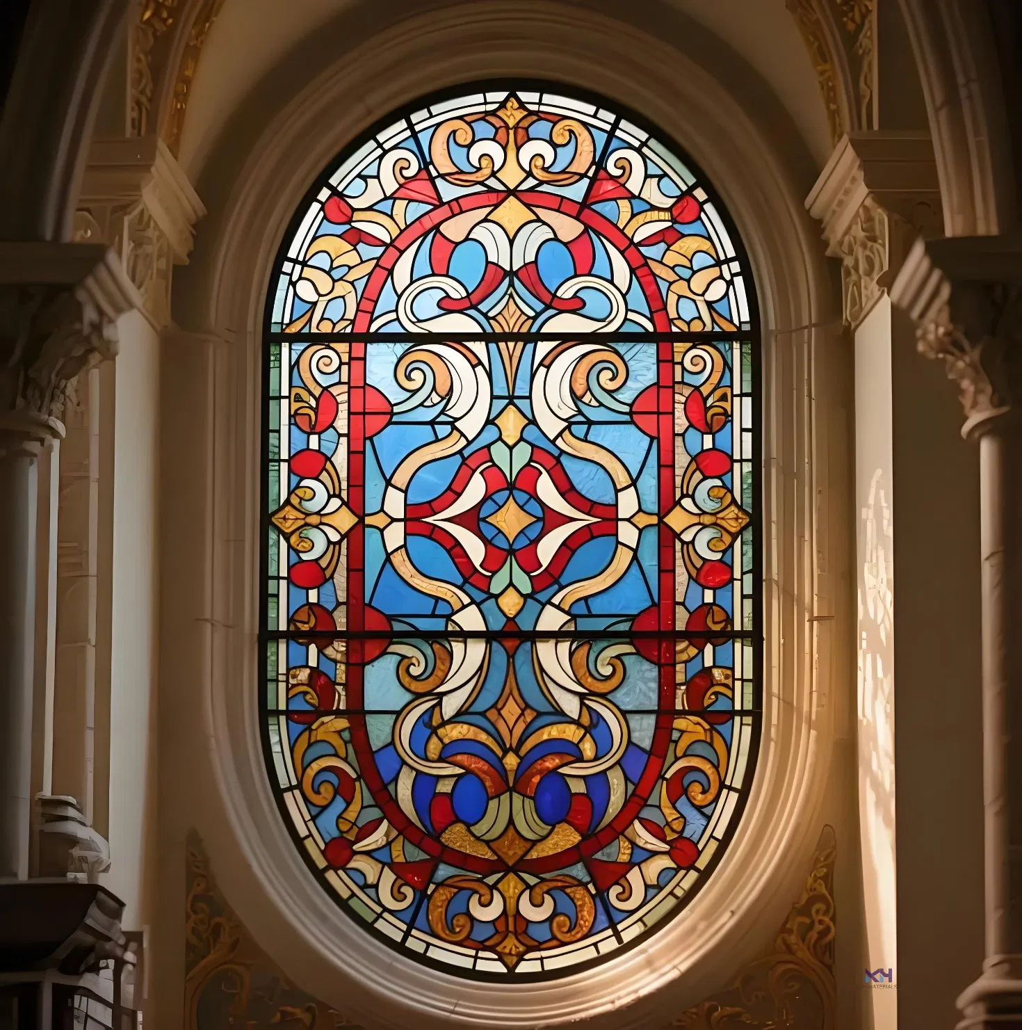 Decorative Stained Pattern Color Painted Art Glass for Wall Decorations/Partition