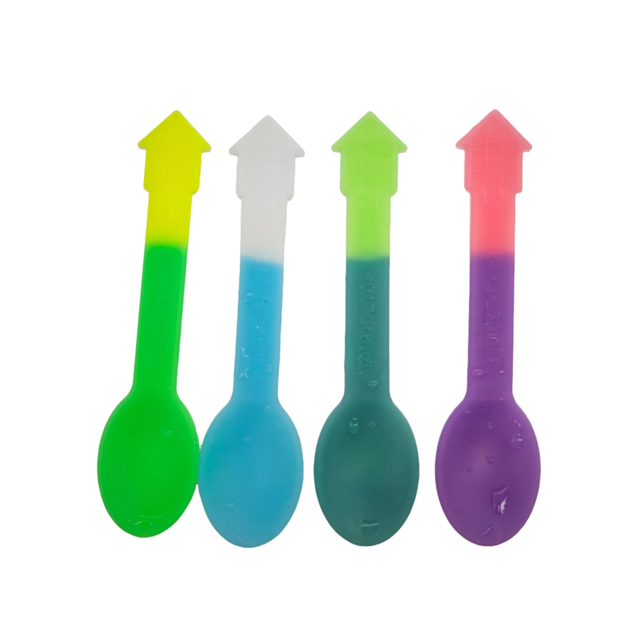 Multiple Color-Changing House-Shaped Spoon, with Multiple Uses.