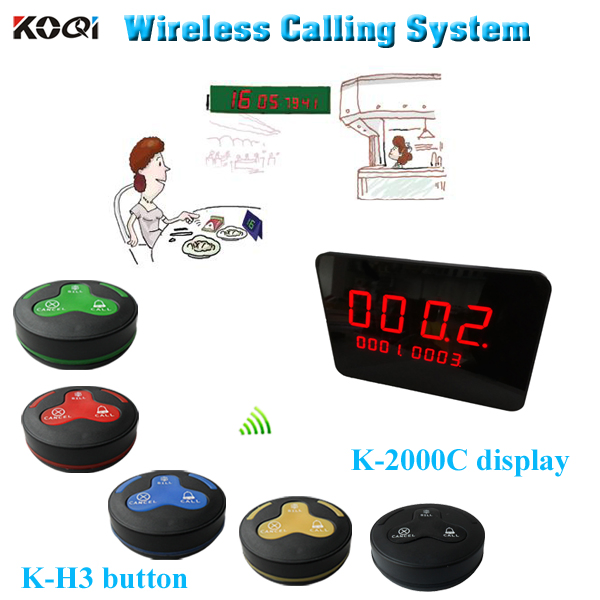 433.92MHz Portable Smart Hotel Calling Waiter System