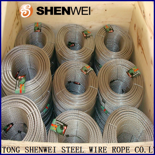 Premium 6X7+FC Jiangsu Galvanized Steel Wire, 5-200m Length