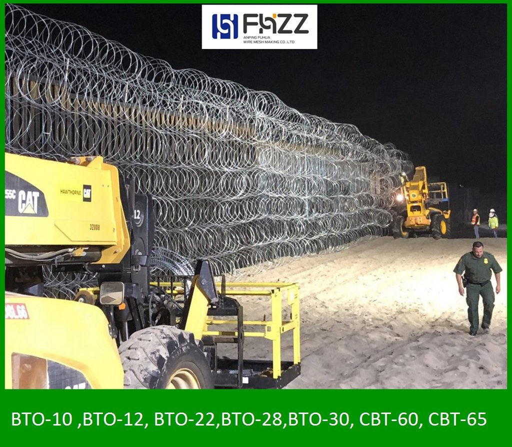 Galvanized Steel Blade Razor Barbed Wire Fencing