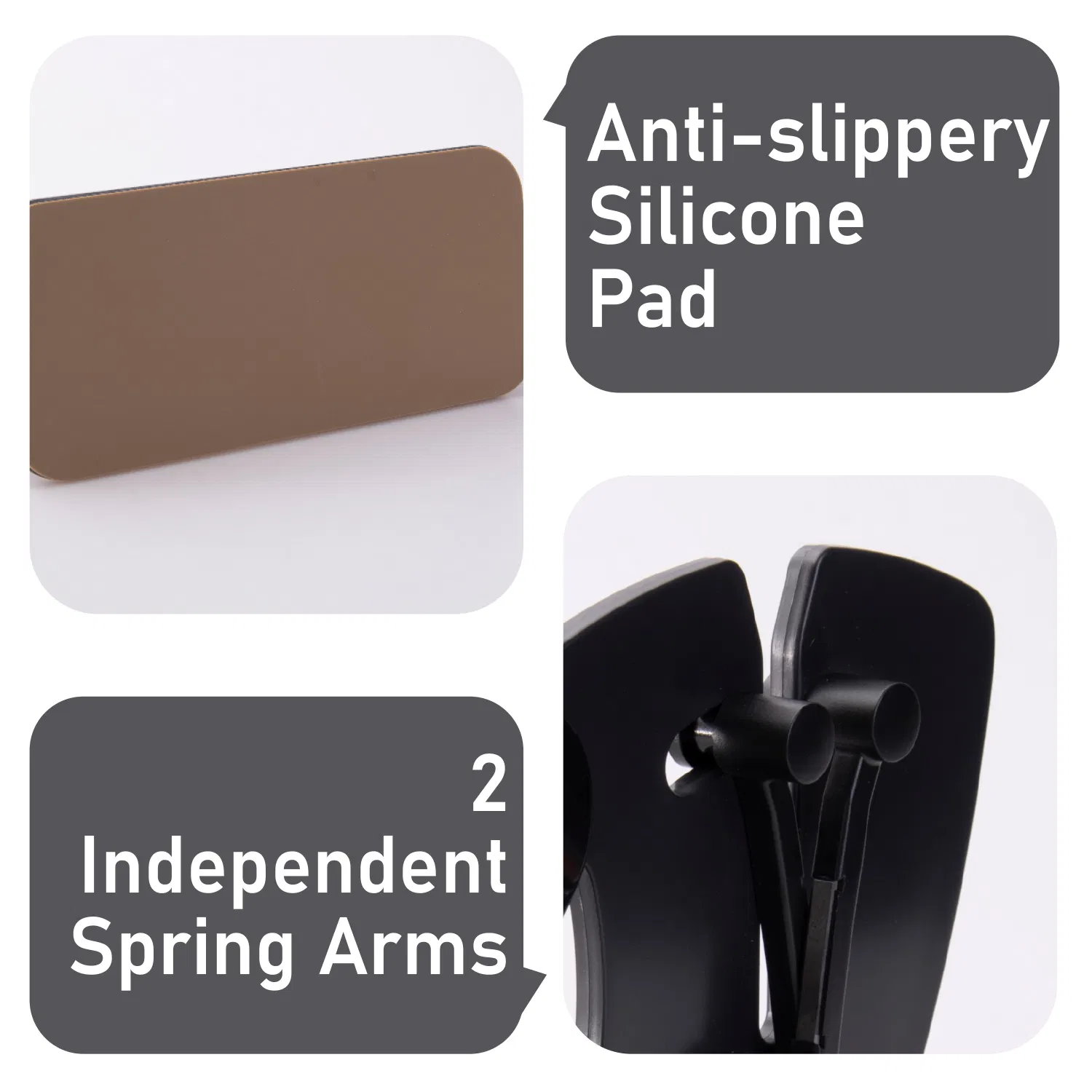 Adjustable Knife Sharpener 2-in-1 Sharpening & Honing 22-46° Dual Spring Arms Non-Slip