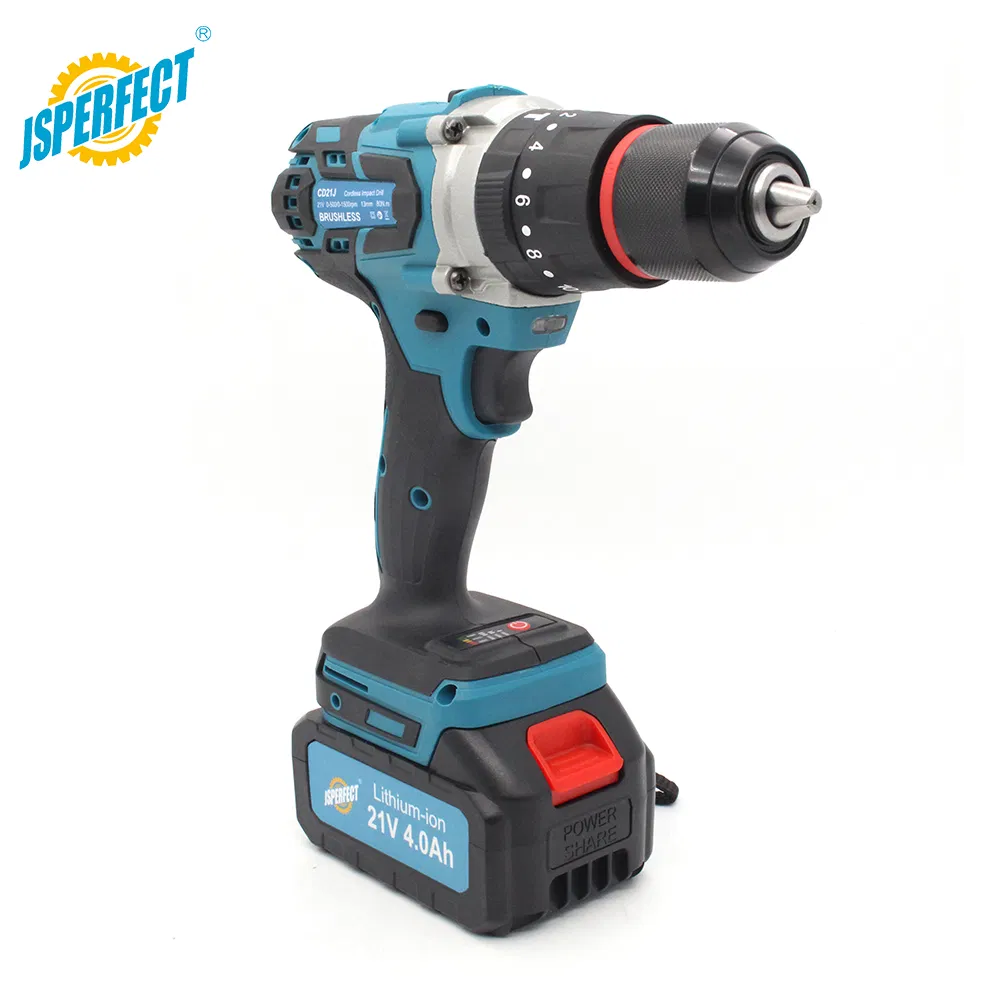 Jsperfect 21V Li-ion Battery Rechargeable 40000 Rpm Cordless Nail Drill Machine with 2 Batteries