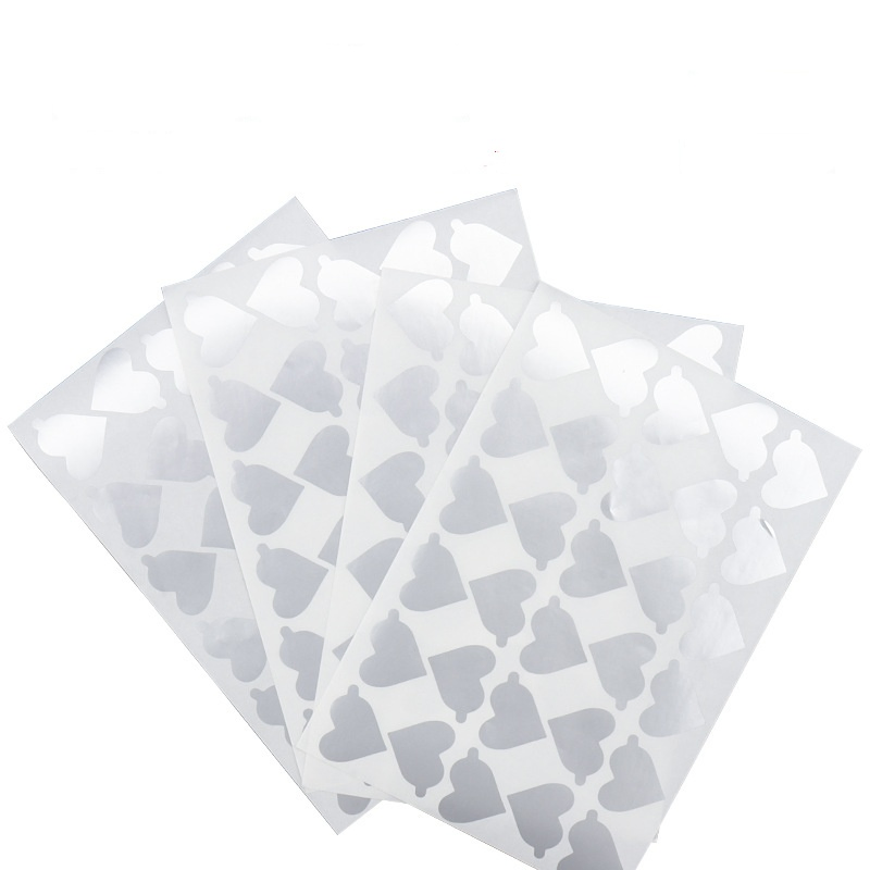 Heart-Shaped Eyelash Extension Foil Stickers