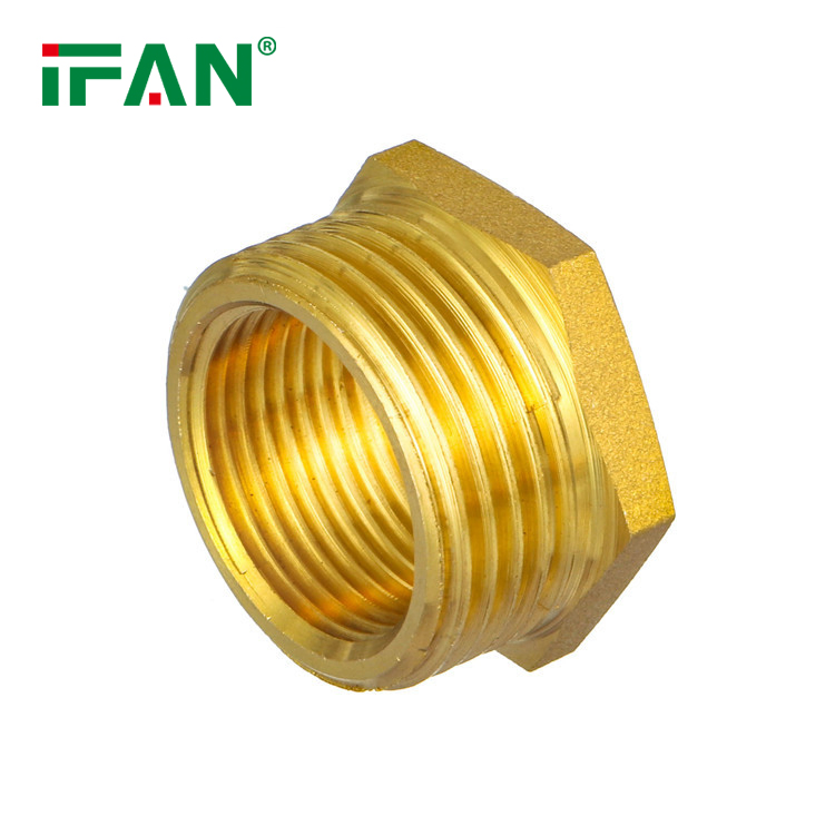 Ifan Factory OEM Brass Pipe Fitting 1/2"-2" Brass Plumbing Fittings Bush Brass Tube Fitting