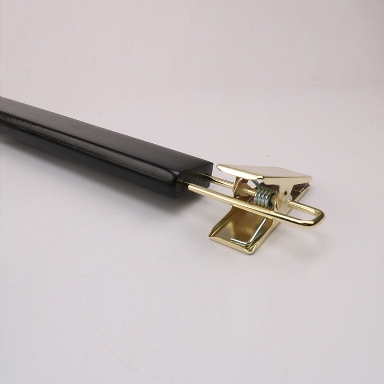 Luxury Wooden Trousers Hanger Pants Hanger with Metal Clips