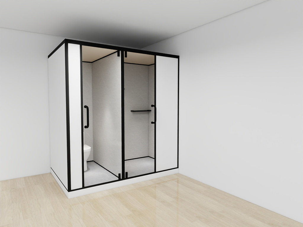 Prefabricated Bathroom Pods Integrated Shower Room Complete Bathrooms All-in-One Modular Bathroom