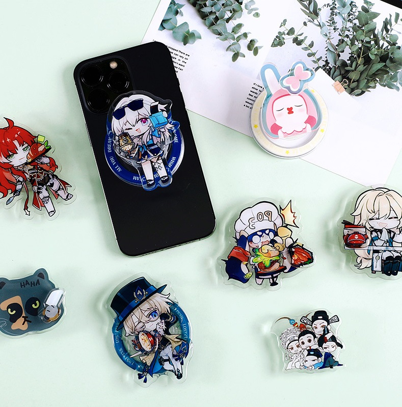 Customized Design Cartoon Anime Shape Cell Phone Holder