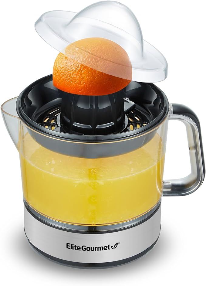 Compact, Large Volume, Pulp Control BPA-Free Electric Citrus Juicer