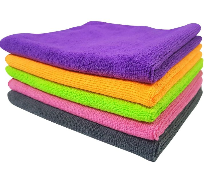 Towel OEM Soft Pack, Carton. Green, Yellow, Blue, Red Kitchen Sponge Microfiber Cloth