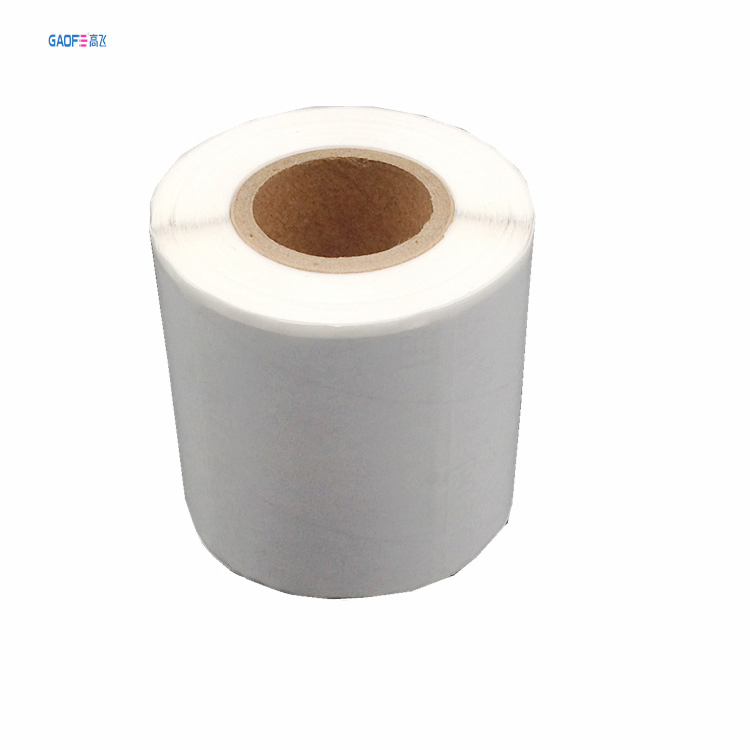Jumbo Roll Pet Label Material Barcode Printing Matt Surface Pet Label
