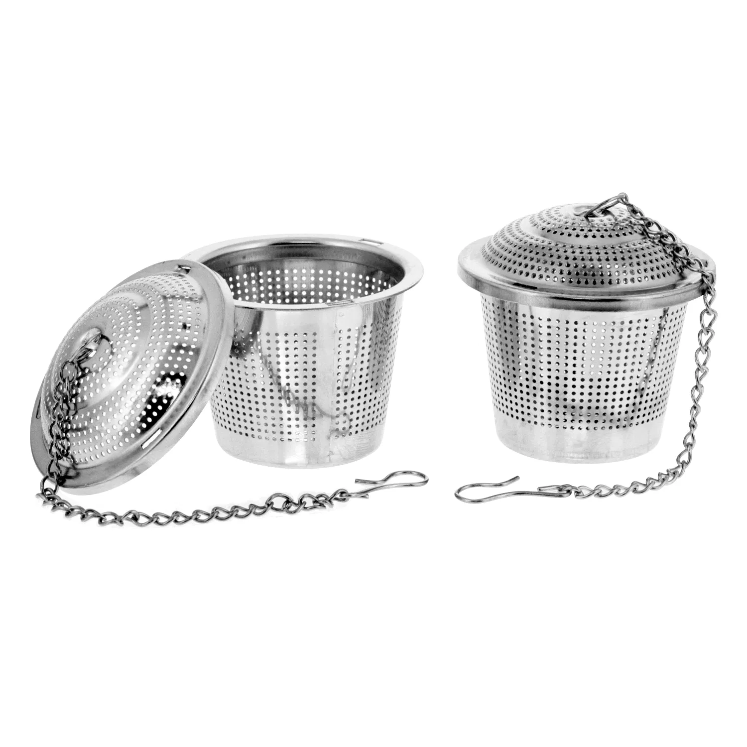 Porous Multi-Functional Perforated Metal Strainer Baskets for Tea