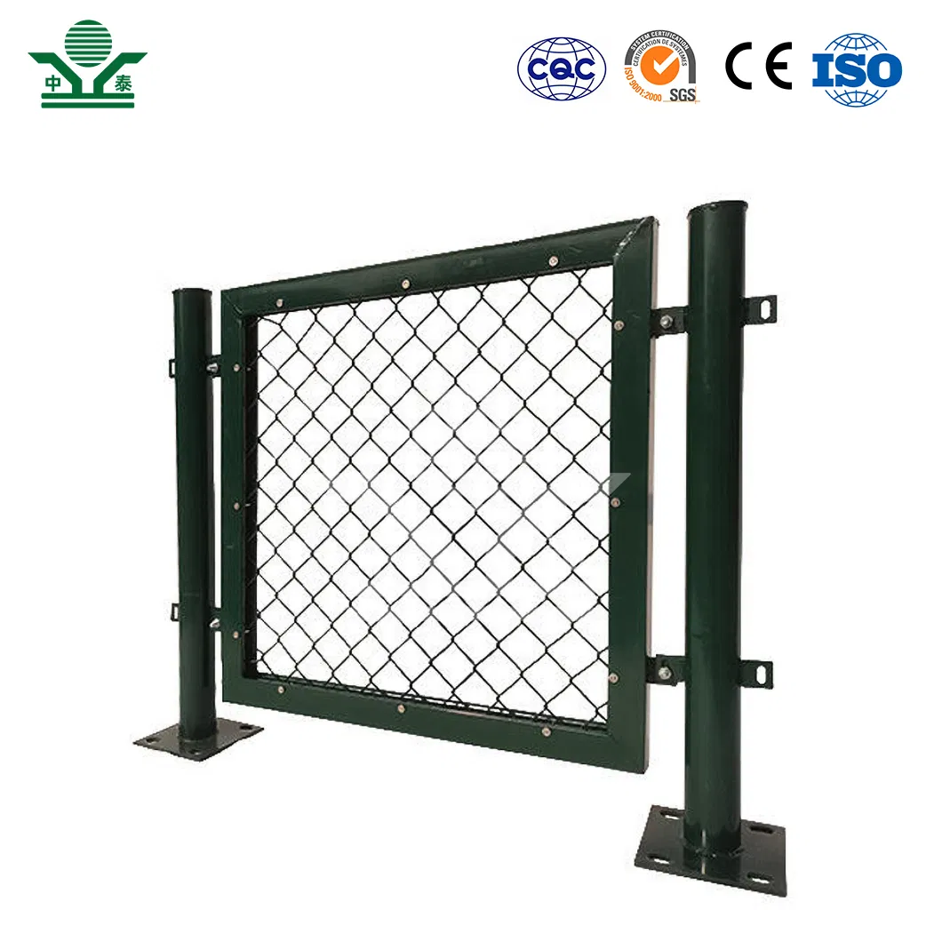 Zhongtai 4 Foot Chain Link Fence China Wholesalers Black Plastic Stadium Chain Link Fence 3.8mm Diameter 10 Tall Stadium Chain Link Fence