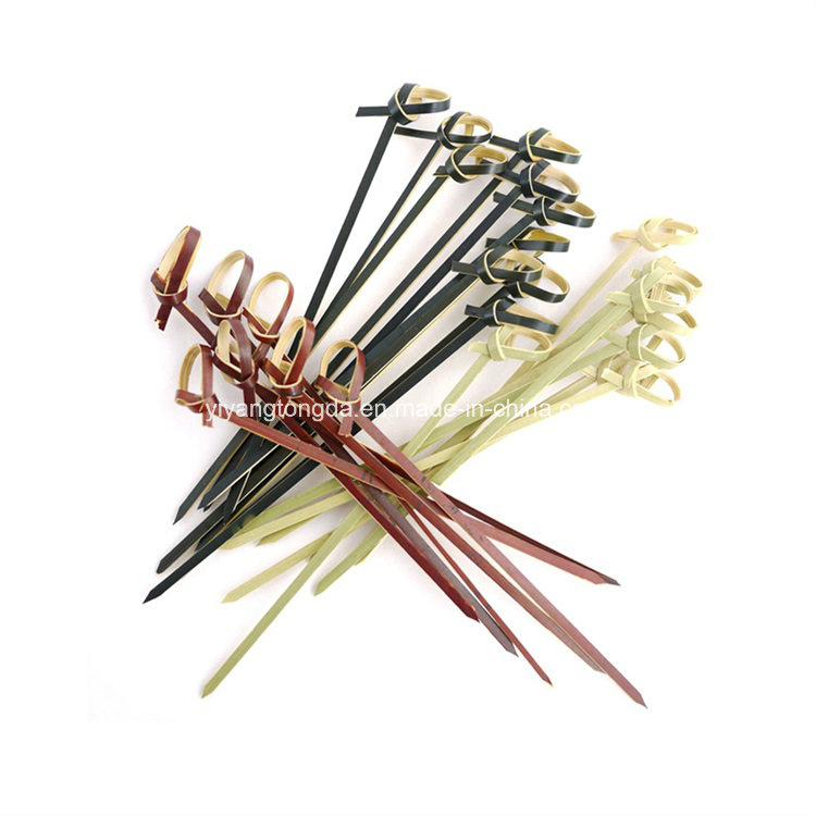 Disposable Cocktail Party Looped Bamboo Picks