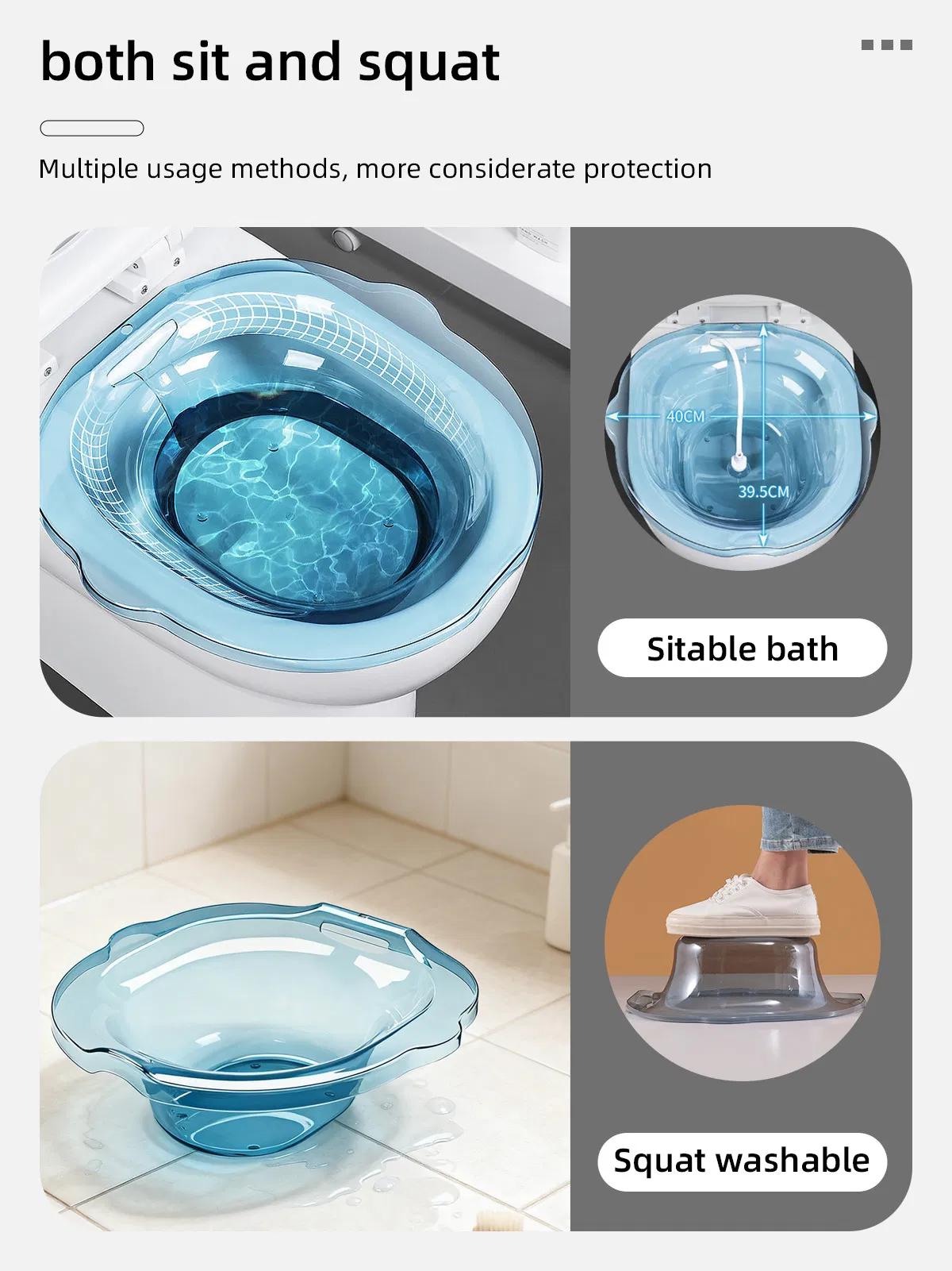 Портативный биде для женщин, пластиковый