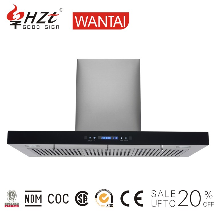 T Shape Range Hood Kitchen Appliance Ss Touch Control 60cm