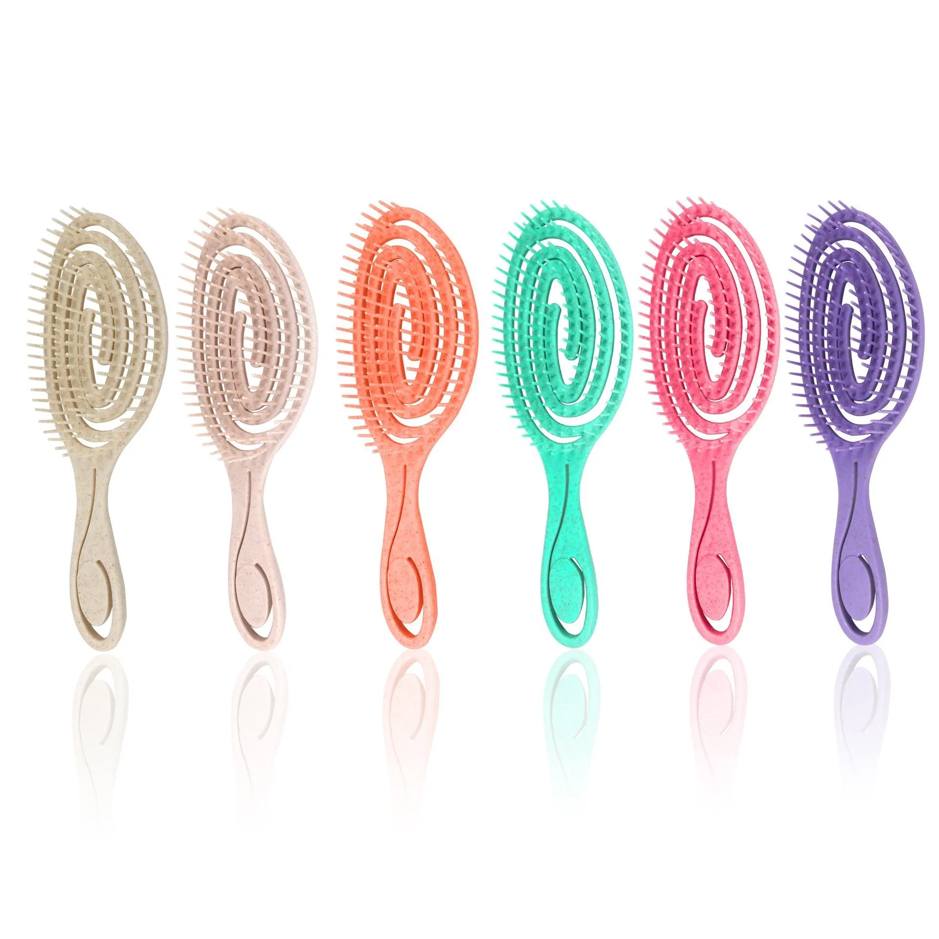 Fashion Curved & Vented Design Detangling Hair Brush Hair Combs
