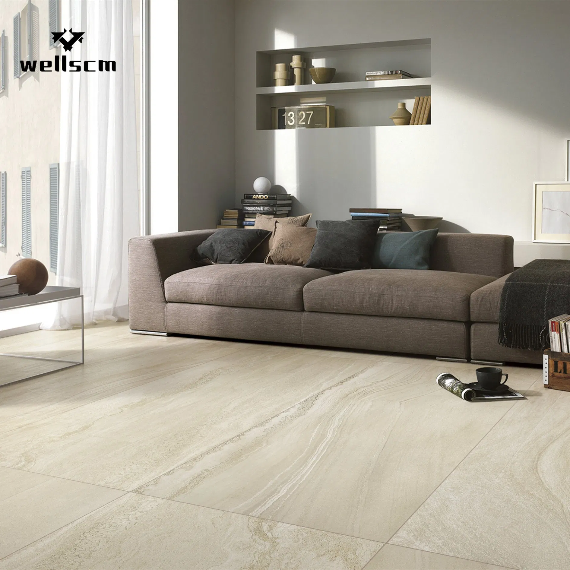 Antique Wood Tiles High-End Simulation Wood Grain Textured Surface Like Ceramic Floor Tiles
