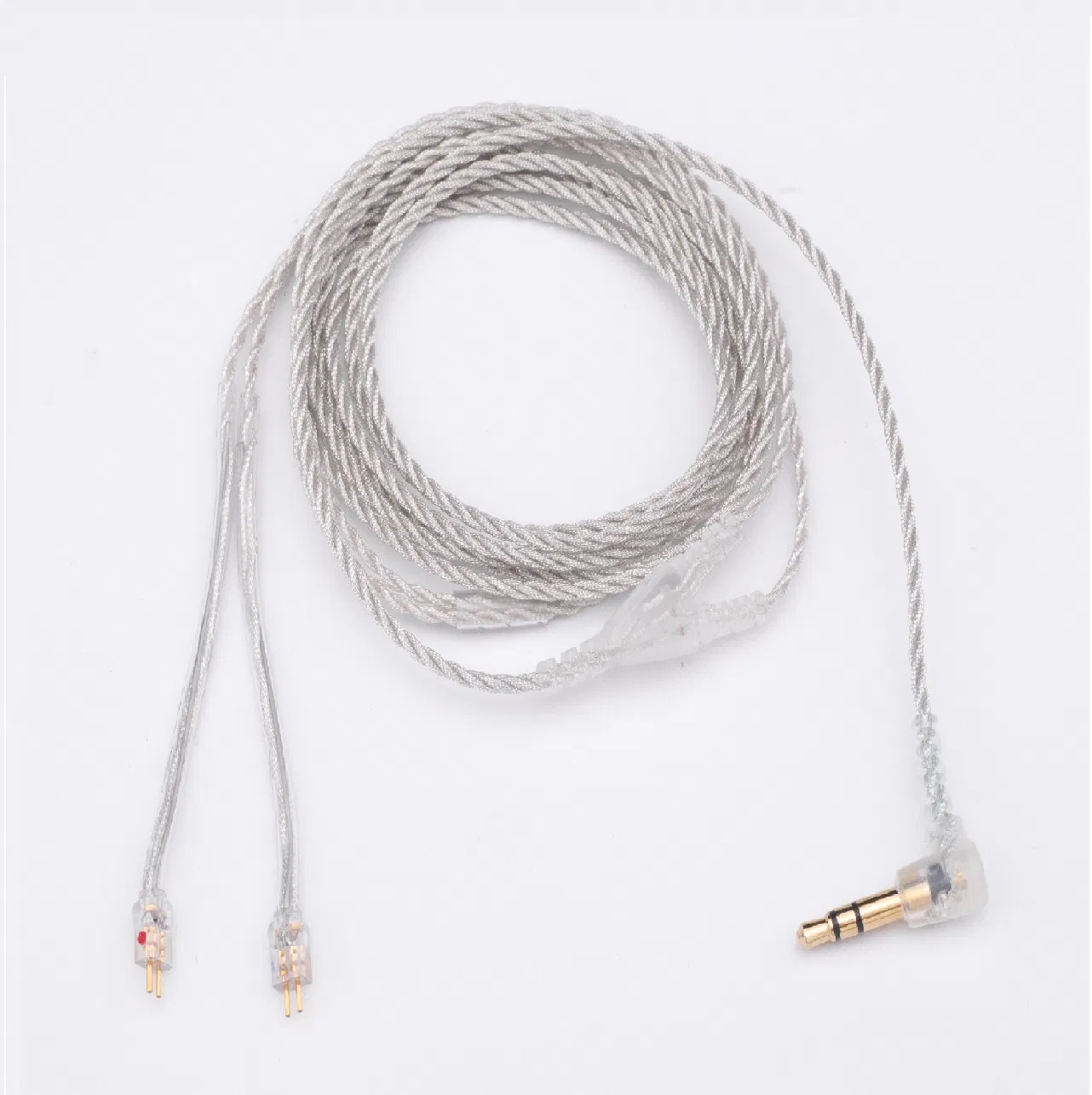 High Quality 2pin Iem Grey Wired Earphone Cable