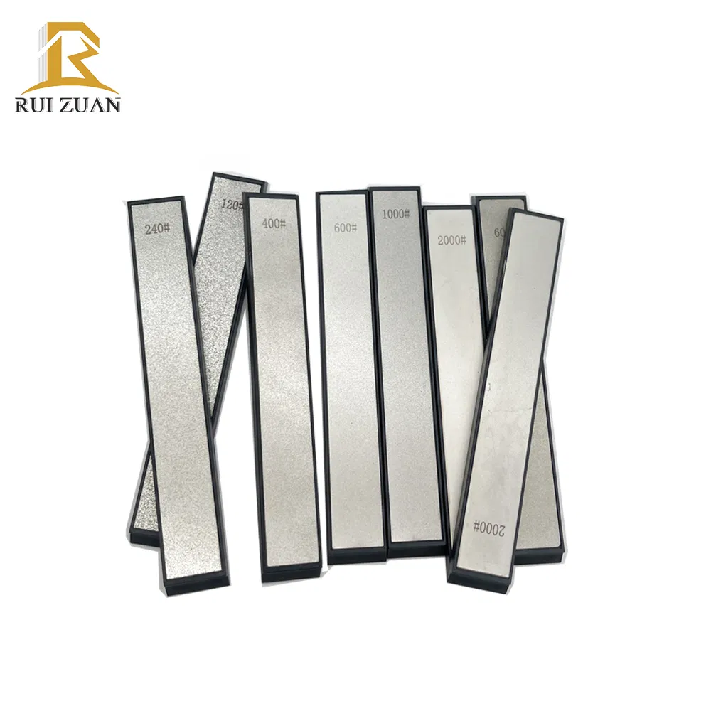 Electroplated Diamond Whetstone with Plastic Base for Fixed-Angle Knife Sharpener Stone Knife Sharpening