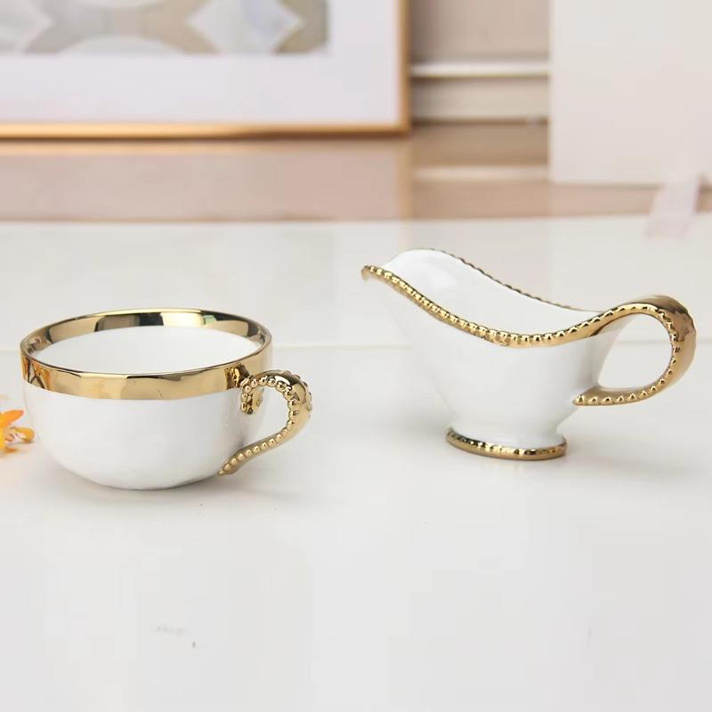 Керамическая соусница-кружка 350 мл для молока и соусов