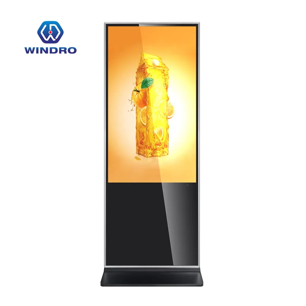 Indoor LCD Touch Screen Advertising Digital Signage Floor Stand Touch Display Android 11 Advertising Display