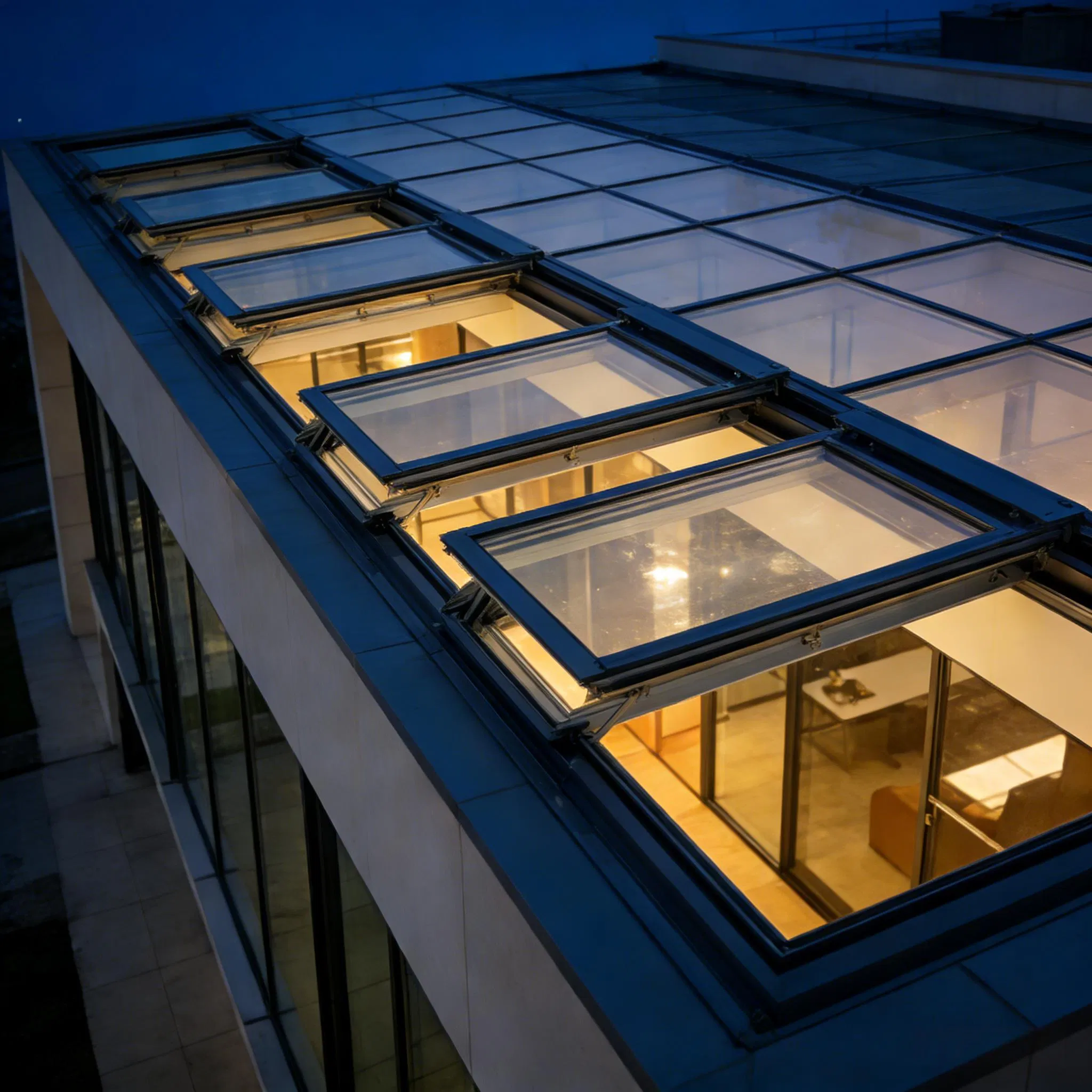 Modern Aluminum Alloy Sliding Skylight with Weather-Resistant Features