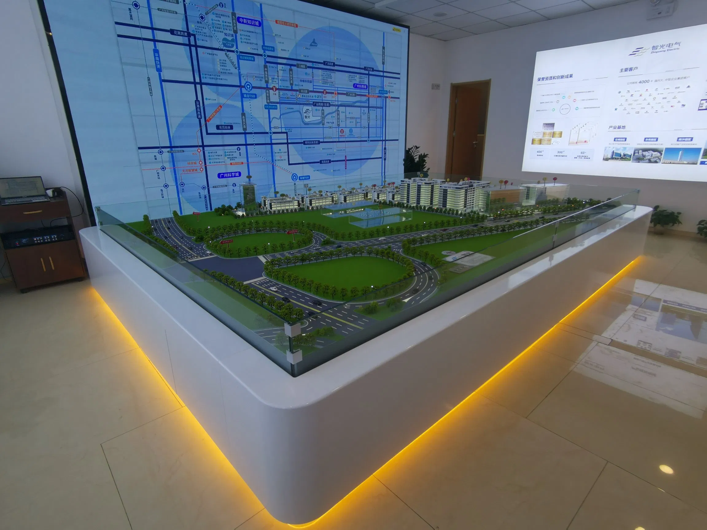 3D Modern Industrial Park Infrastructure Design Architectural Model