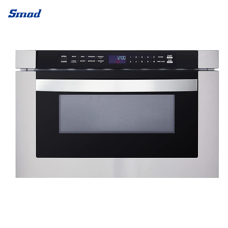 Smad 1.2cuft/34L Touch Button Drawer Built-in Microwave Oven
