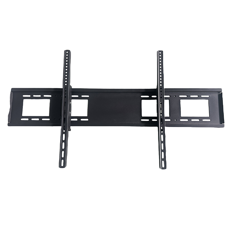 Black Universal OEM ODM Customized Tilt +15 to -15° Wall Mount 80"~120" Tilting Monitor Stand