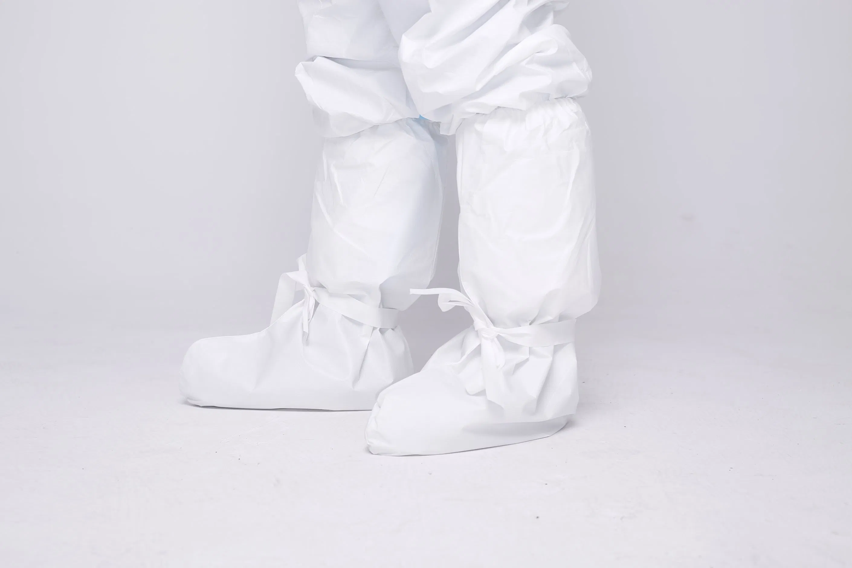 Professional Manufacture Cheap Disposable Medical Lace-up Isolation Shoe Covers