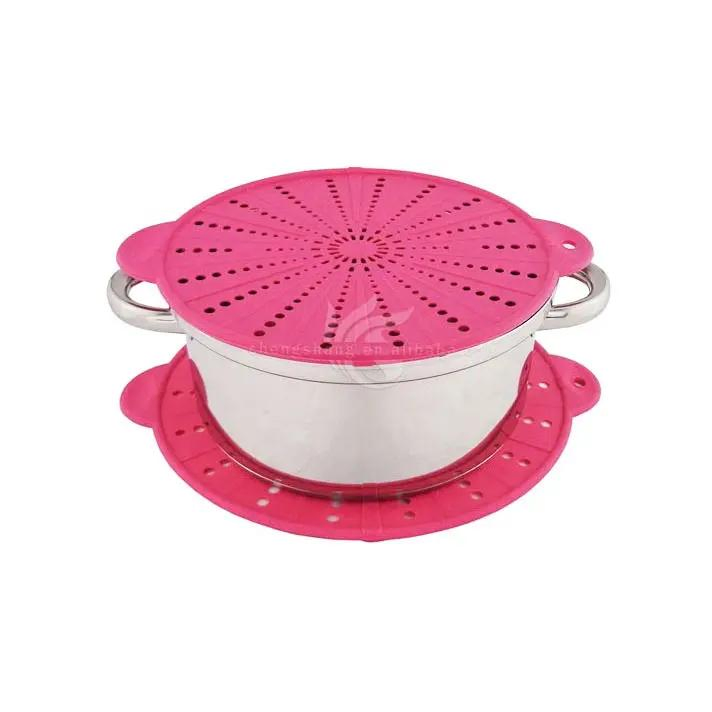 Pot Strainer Snap Spaghetti Strainer Clip Food Strainer for Pot Pans Bowls Sieve Snap Filter Colander for Pasta Noodles