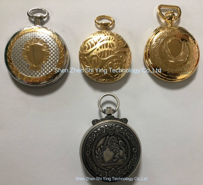 Custom Antique Vintage Quartz Pocket Watches for Men Ladies (IP Gold)