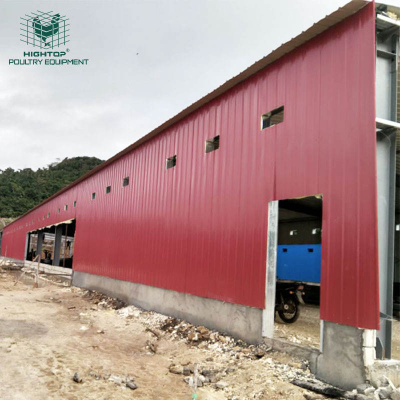 Fireproof Heat Insulation Prefab Light Steel Hen House for chicken