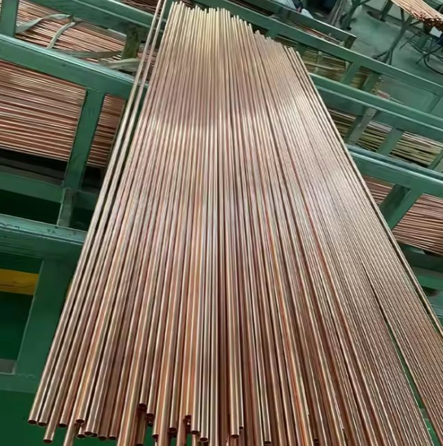 Low-Cost Manufacturer High Purity. C11030/C11100/11300/C12200 Red Pure Copper Tube 1/2 3/4 3/8 Coil Pipe AC Air Conditioner