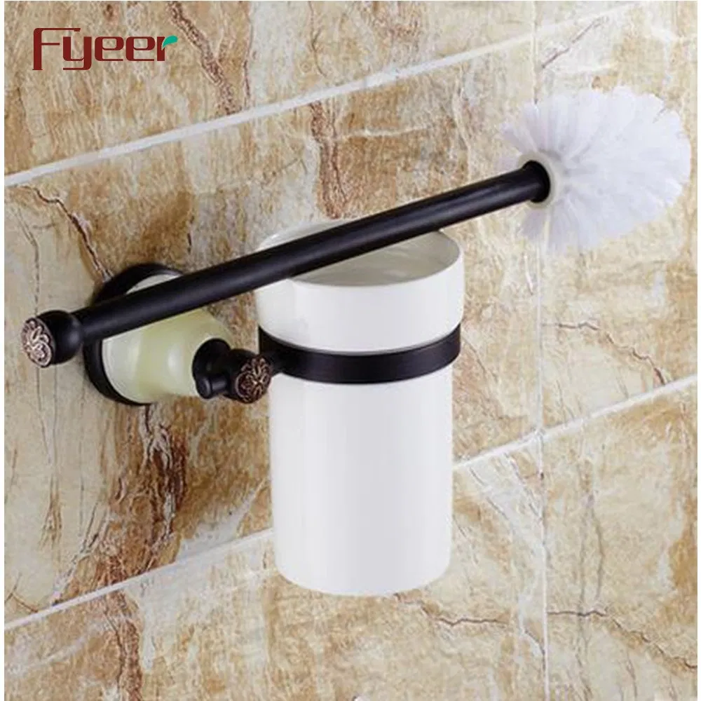 Держатель для туалетного ёршика Fyeer Ceramic Base Black