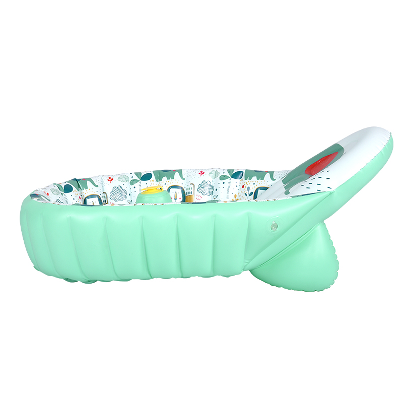 Складная надувная ванночка для купания младенцев с седлом