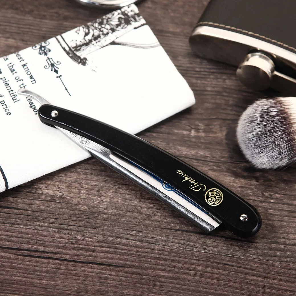 Steel Folding Shave Knife Beard Straight Razor with ABS Handle