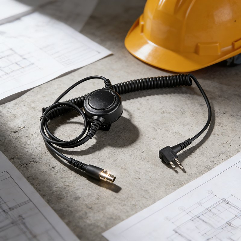 Raytalk Hy Tera Pd600 Two-Way Radio Headset Dynamic Microphone XLR5pin Cable