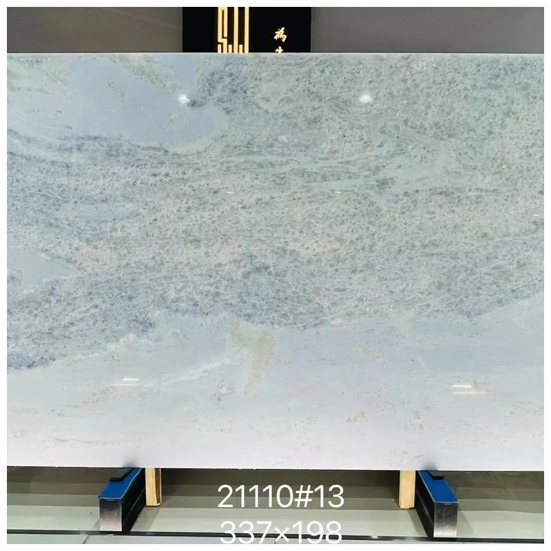 Iceberg Blue Quartzite Slabs for Tiles and Countertops