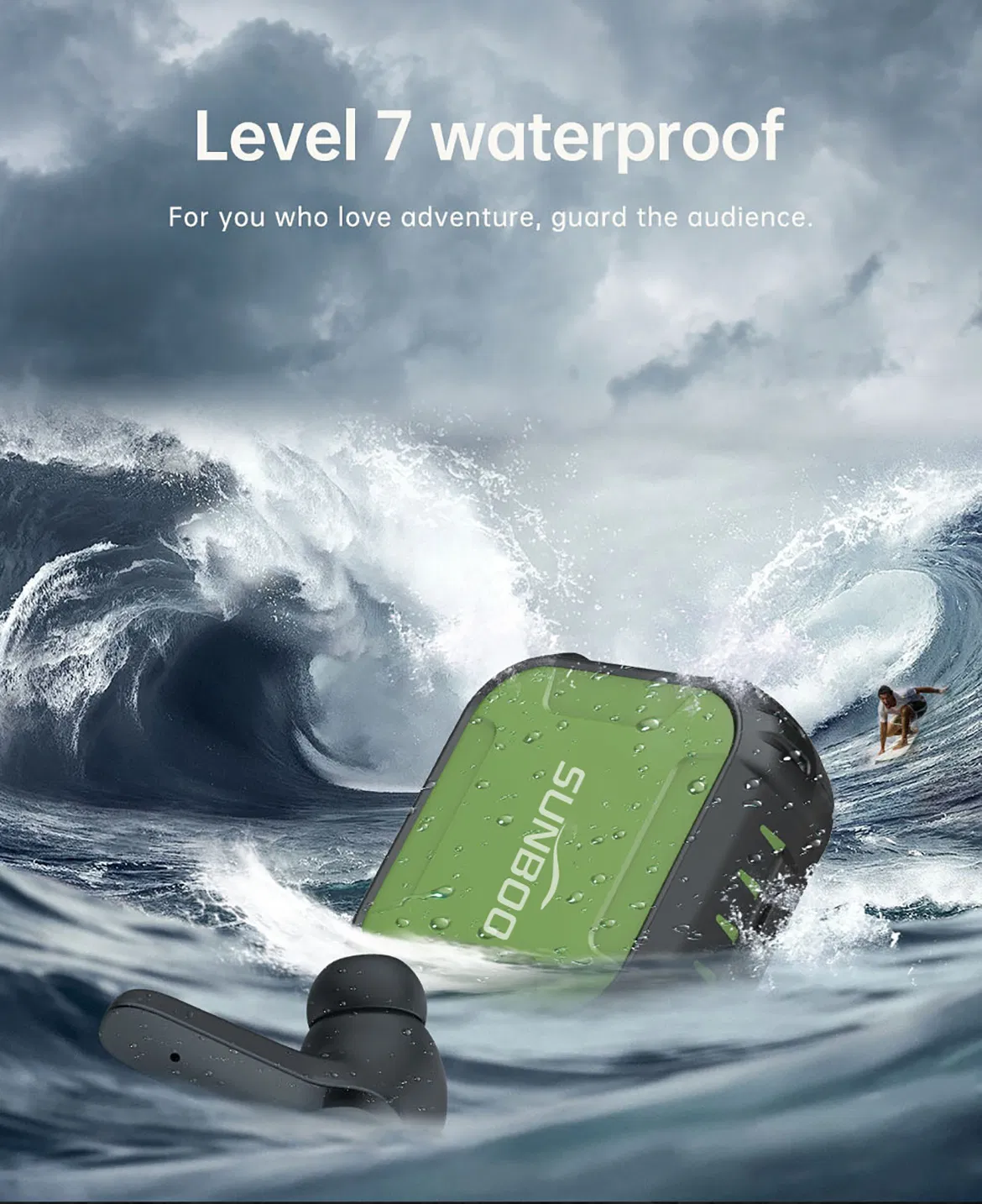 Наушники True Wireless с сенсорным управлением и беспроводной зарядкой