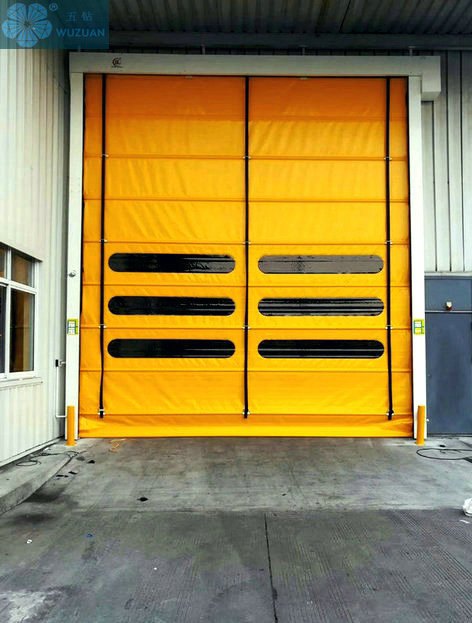 Industrial Automatic Big Size Wind Resistant High Speed Rapid Folding up Door for Factory Main Gate