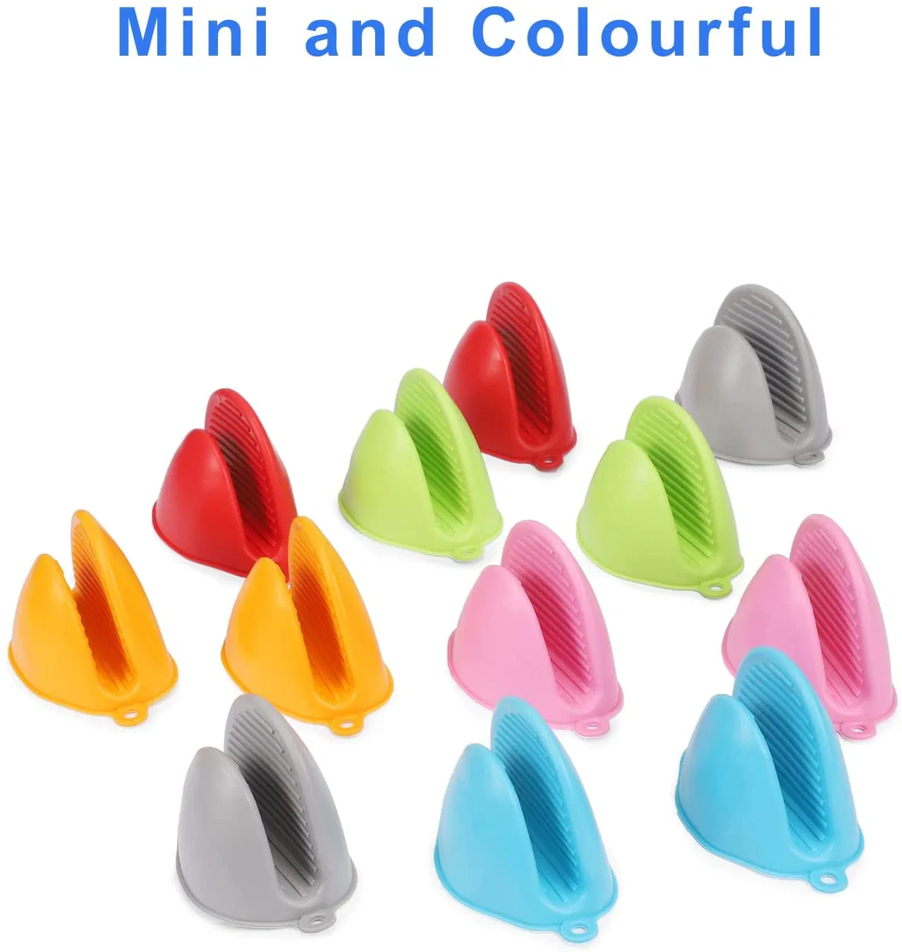 Silicone Mini Oven Mitts Pinch Mitts Heat Resistant for Kitchen Cooking Baking