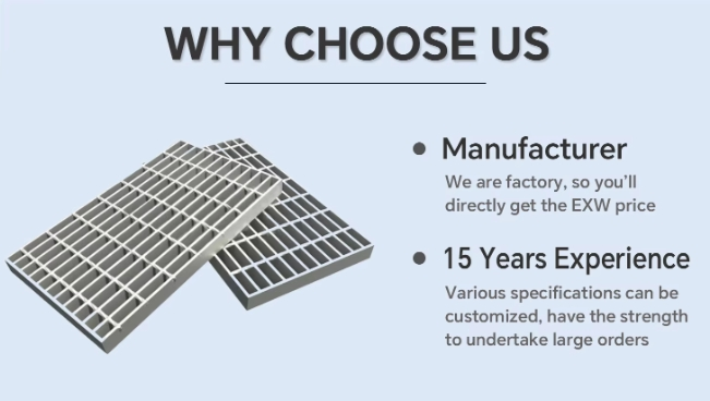 Heavy Duty Stainless Steel Grating for Sturdy Inspection Stairs