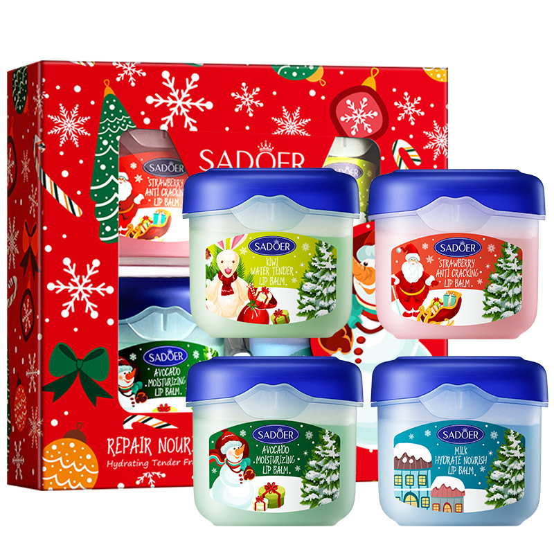 Christmas Lip Balm Gift Box Moisturizing Lip Balm